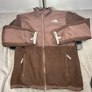 The North Face  Brown Denali Polartec Zip Fleece Jacket 44in Chest Tag: Girls XL